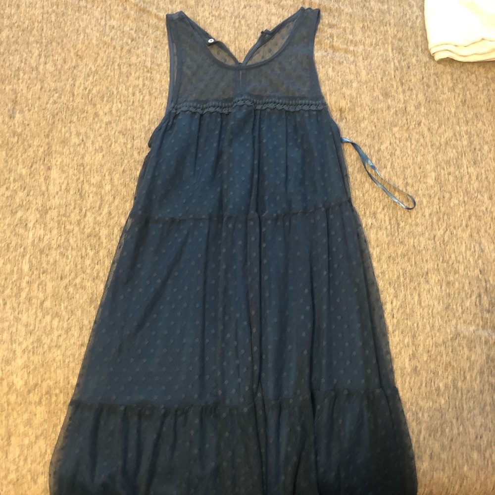 Blue mini dress